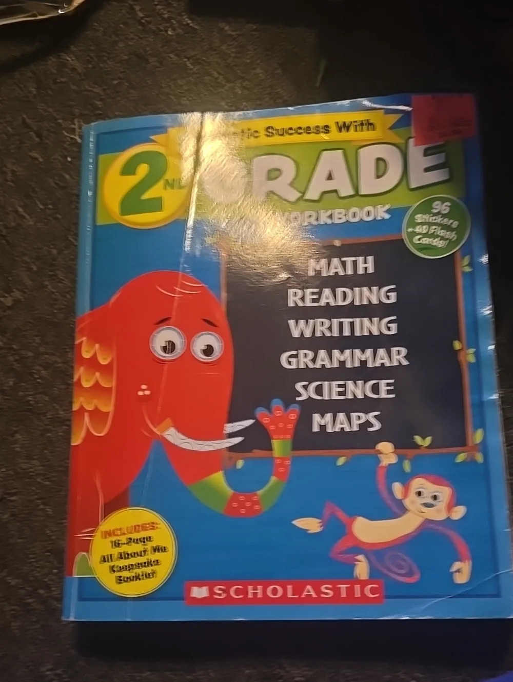 ❤️10/$13 Scholastic 2nd Grade Workbook – Bright Blue & Red
